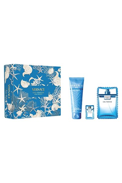 Versace Man Eau Fraiche Gift Set, Eau de Toilette, 100 ml + 10 ml and Shower ...