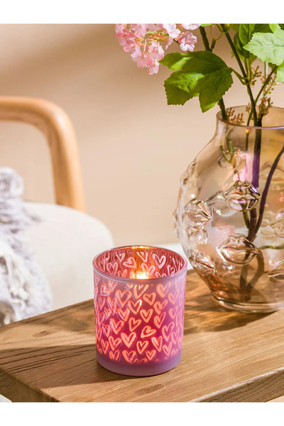 LC Waikiki LCW HOME Sevgililer Günü Kalp Desenli Mumluk