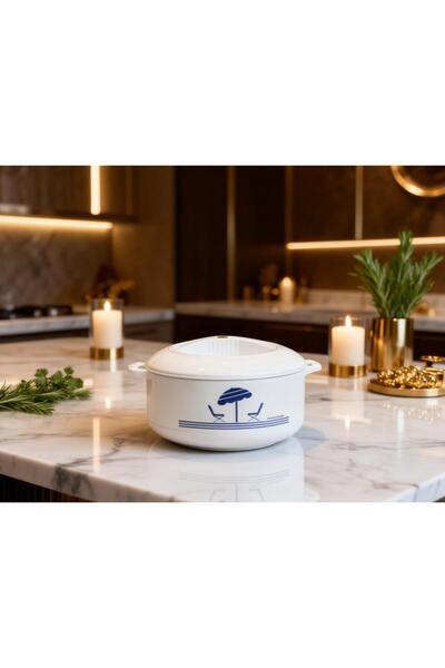 Generic Jumbo King White Hotpot 1500ml (1.5L) | Insulated Stainless Steel, Ke...