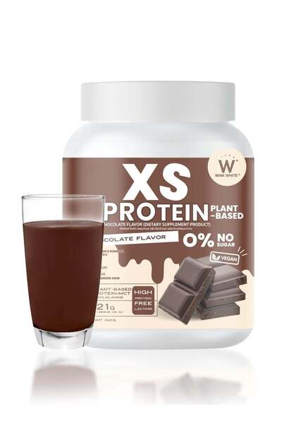 Wink White XS Vegan Protein Powder Chocolate | Plant-Based 21g Protein + Esse...