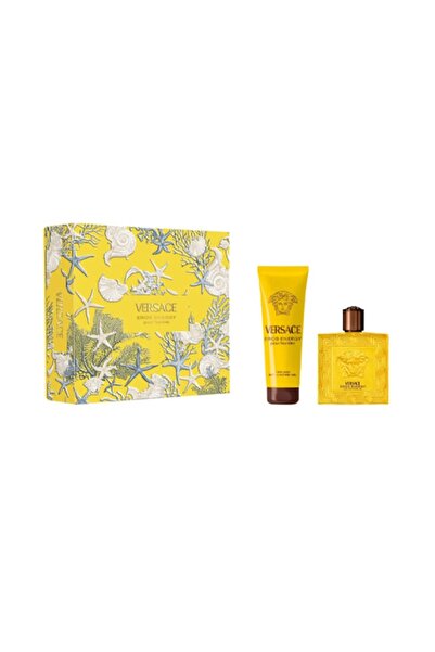 Versace Set cadou Eros Energy, Apă de parfum pentru bărbați, 100 ml + Gel de ...
