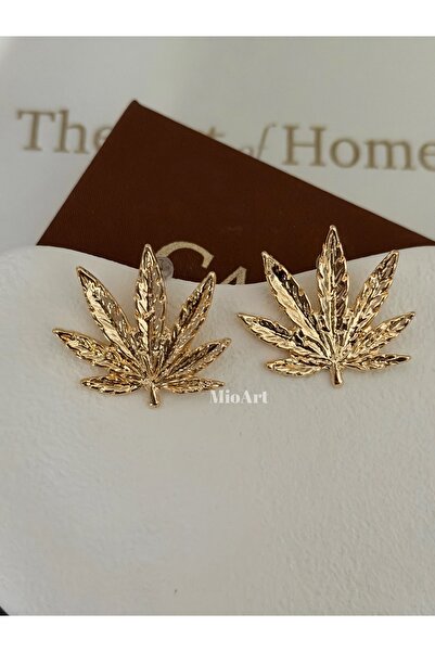 MioArt Leaf Metal Earrings