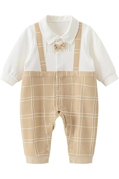 OEM Jumpsuit for newborns, baby boys, with long sleeves and bow tie
