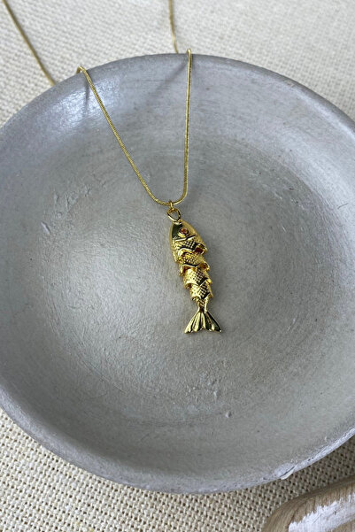 Brethils Oynar Kuynuklu Steel Fish Necklace, Does Not Tarnish, Shipped in Gif...