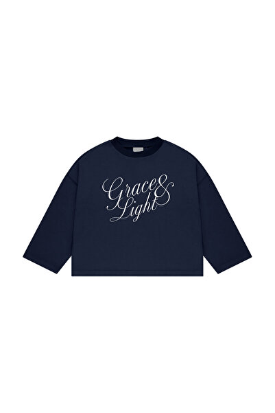 lethestudios Tricou de bază cu mânecă lungă și imprimeu Grace & Light