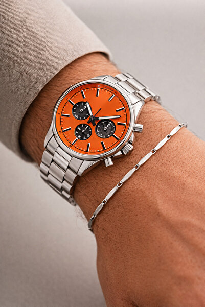 Northwatch Erkek Çelik Kol Saati & Çelik Bileklik Seti – Şık Modern Takım