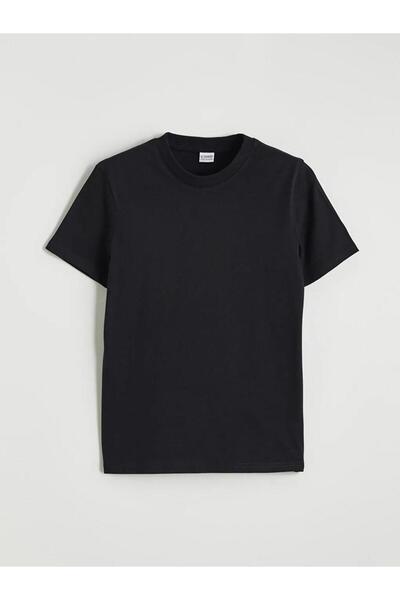 LC Waikiki Черна базова тениска за момчета (S6)