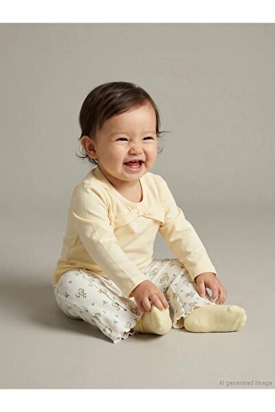 LC Waikiki Floral Baby Girl Blouse and Leggings Pants (S6)