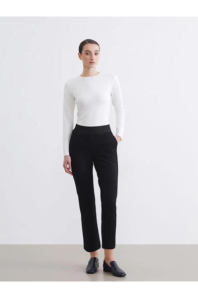 LC Waikiki Elastic Waist Crepe Women's Trousers (S6)