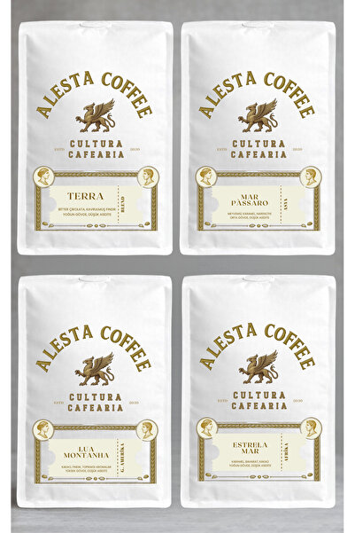 Alesta Coffee مجموعة تذوق القهوة المفلترة 4 في 1 4×200 جرام. |   تيرا – مار ب...