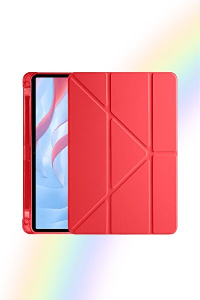 Fuchsia Smart Trifolding Tablet Case with Pen Compartment Compatible with Gal...