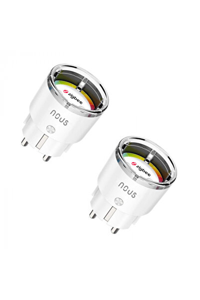Nous Set of 2 Smart WiFi Outlets A1Z, 16A - ZigBee 3.0, Energy Monitoring