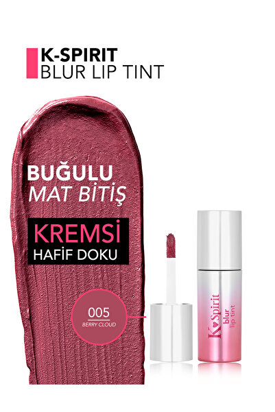 Flormar K-Spirit Blur Lip Tint Blur Efektli & Nemlendirici Uzun Süre Kalıcı Ruj