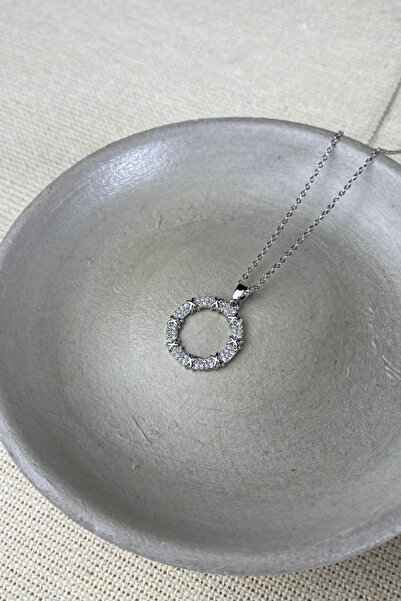 Brethils Tiff.Co Xoxo Necklace Steel Zircon Stone Non-Tarnishable 45 cm Shipp...