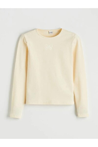 LC Waikiki Блуза с бродерия за момичета „Момичето с велосипед“ (S6)