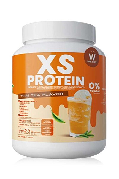 Wink White XS Protein Thai Tea Flavor – Whey Isolate & Probiotic High Protein...