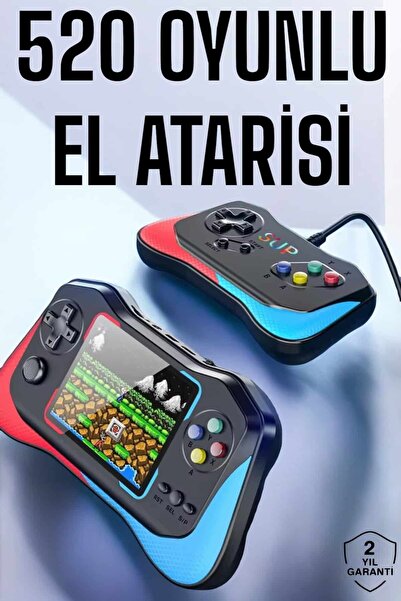 HAYAT STORE Gamepad Joystick Nostalji 500 Oyunlu 2 Li Atari Gamebox Oyun Kons...