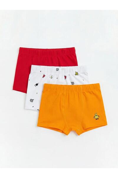 LC Waikiki Boxeri pentru băieți cu imprimeu alb, pachet de 3 (S6)