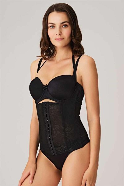 Findit يبرز انحناءات الجسم مشد خصر ضيق بخياطة على الخصر وحزام قابل للفصل بمقا...