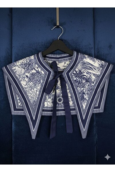 alinastore Ethnic Patterned New Generation Shoulder Shawl, Collar