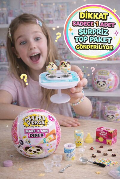 TOYFEST MGA Miniverse Make It Mini Diner Seri 4 Sürpriz Paket Reçineli Mini Y...