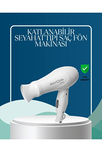 shopwave مجفف شعر متوافق مع السفر، خفيف الوزن وصغير الحجم