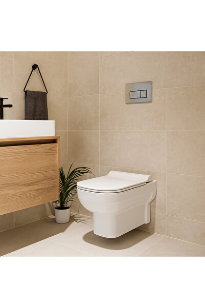 banyosepeti Kale Loft Smart Asma Klozet + Ultra Slim Smart Klozet Kapağı