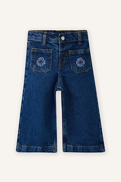 DeFacto Pantaloni din denim pentru fetițe croi larg pe picior G8187A526SP