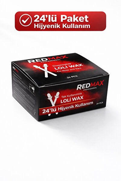 Redmax Professional Loli Wax Burun Ve Kulaklar İçin Tek Kullanımlık Ağda Çubu...
