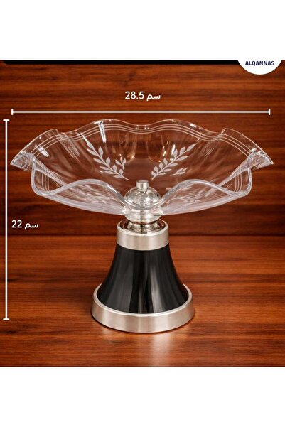 Generic Glass serving dish with a high base (modern dessert and fruit stand)