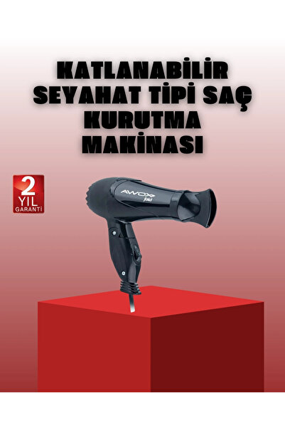 shopwave Foldable Hair Dryer Travel Type Portable Design