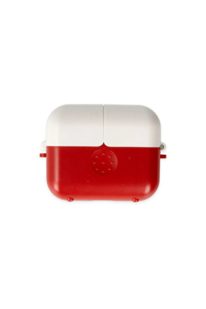 AL - KAR TİCARET AirPods 3 (3Rd Generation) Push Case - Red-White