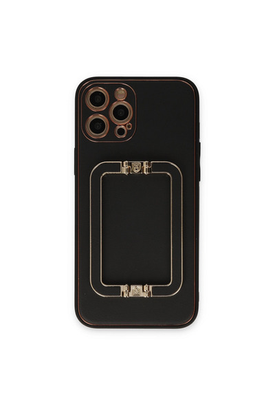 Najmaddin غطاء حماية لهاتف آيفون 12 برو كوكو إليت - أسود