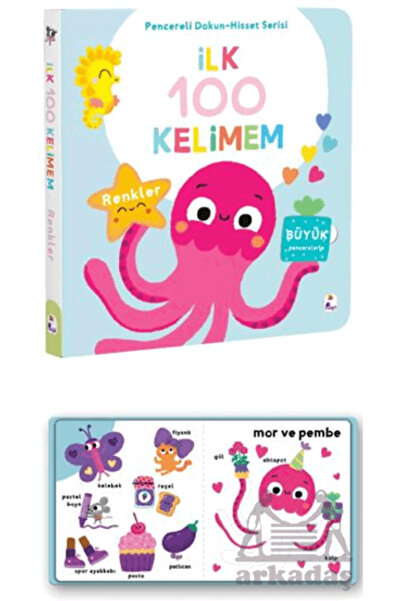 İndigo Çocuk İlk 100 Kelimem – Renkler (Pencereli Dokun-Hisset)