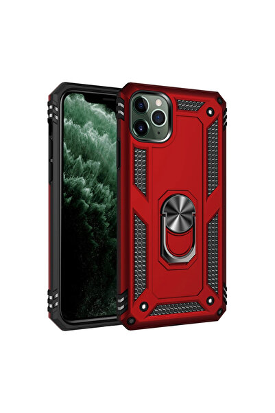 Najmaddin iPhone 11 Pro Case Sofia Ring Silicone Cover - Red