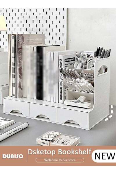 DOMEET Desk Storage Organizer and Accessories, Office Desktop Organizer, Penc...