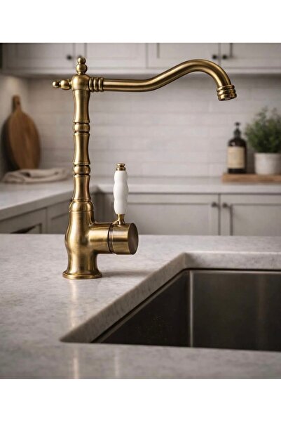 MİXSA KLASİK ESKİTME KAPLAMALI EVİYE MUTFAK BAYARYASI