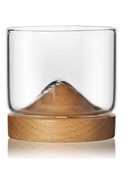Generic Mountain Shape Base Heatproof Glass Cup Clear