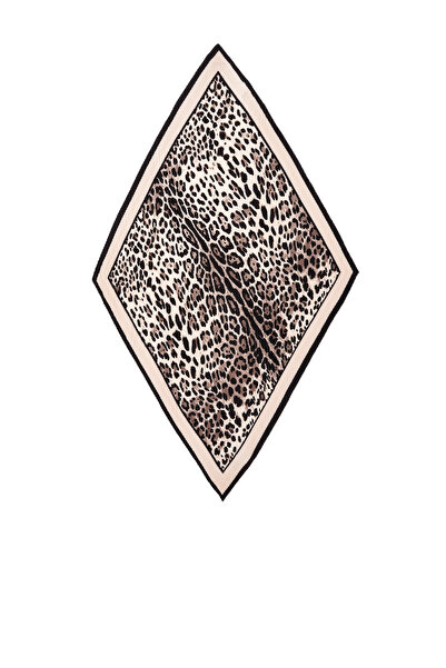 Network Kahverengi Pliseli Kadın Fular