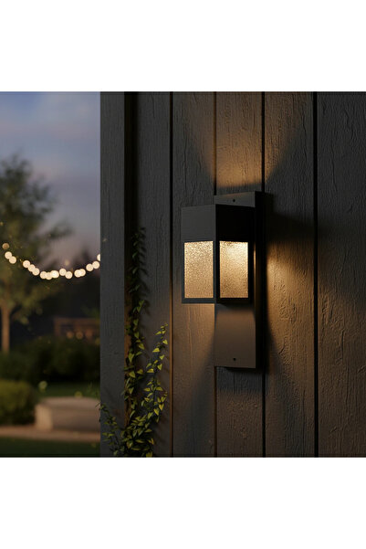 HAMER فانوس جداري خارجي اسود GU10