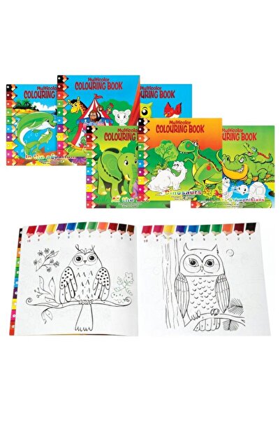 JML Coloring Book Set of 12 for Kids 21×26 cm with Large Drawings and Differe...