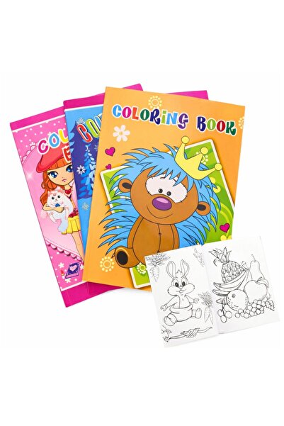 Issa Coloring Book A4, 12/set, Notebook for Kids, 48 Pages with Large and Dif...