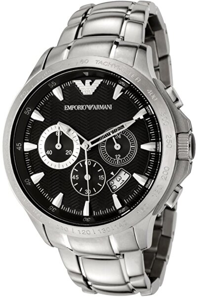 Emporio Armani Mens Quartz Watch, Chronograph Display and Stainless Steel Strap
