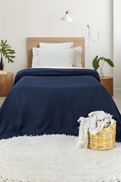 Cotanique Larisa Koltuk Örtüsü & Yatak Örtüsü 170 x 200 cm Lacivert