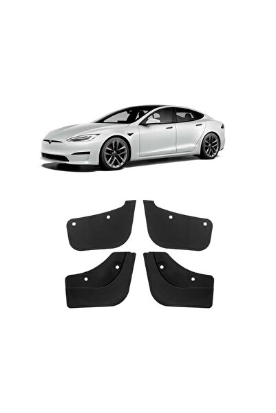 TESLA Model Y Ön - Arka Paçalık Spor Kısa Model - 4 Adet - Mat Siyah