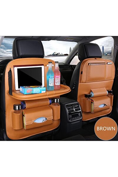 WOMDEE Backseat Car Organizer, Multi-Pocket PU Leather Backseat Organizer wit...
