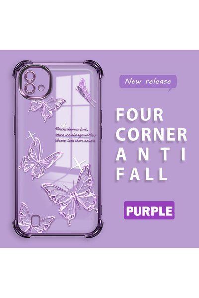 CASEVIBE Realme C20/C20A Compatible, Butterfly Printed Pattern, Shockproof Phone Case