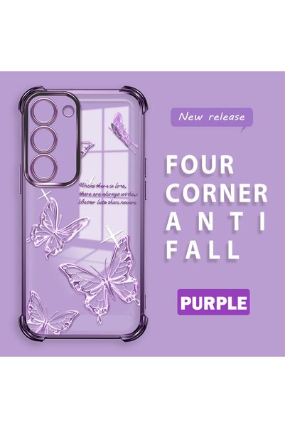 quırkshıeld Samsung Galaxy S23 Compatible Transparent Four-Corner Silicone Co...