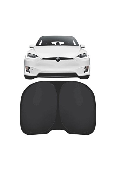 TESLA Model Y Arka Cam Güneşlik Perdesi - UV Korumalı - Siyah