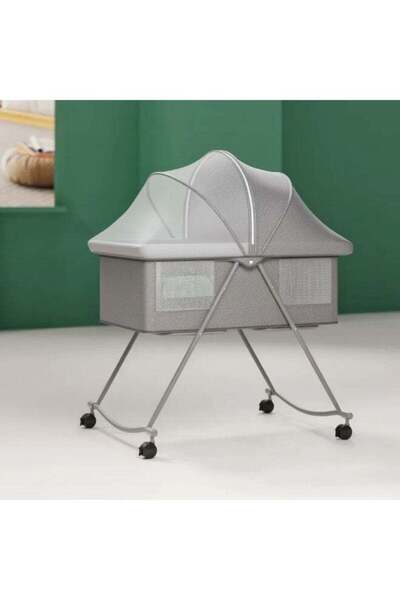 Genaric 2 in 1 Portable Folding Baby Bed for Newborns - Grey